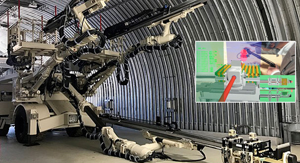 発破を自動装填する山岳トンネル自動化技術「自動装薬システム」にロボット制御システム「V-Sido」で技術協力　アスラテック 画像