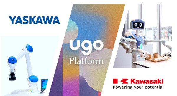 ugoが安川電機と川崎重工業と連携、複数ロボットを統合管理する「ugo Platform」で単純作業やルーティンワークを遠隔化・自動化 画像