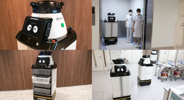 屋内配送向けサービスロボットによる病院内実証実験 フェーズ3はエレベータの連携を含む配送業務の自動化 藤田医大で開始 画像