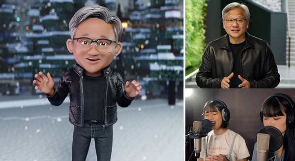 NVIDIA CEOがAIとアバターで歌う「ジングルベル」公開　路上ライブに乱入した偶然から生まれた感動秘話 画像