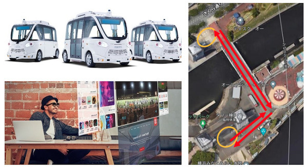 みなとみらい21地区で初の「5G×自動運転MaaS」「YOXO FESTIVAL 2023 ~横浜でみらい体験~」で共同実証実験 画像
