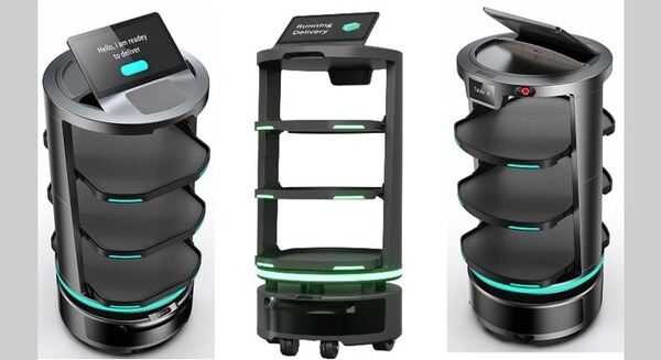 共創型AR多目的配達ロボット「temi GO」ハピロボが販売開始　temiの操作性とtemi Platformの自律走行性能を持つ 画像