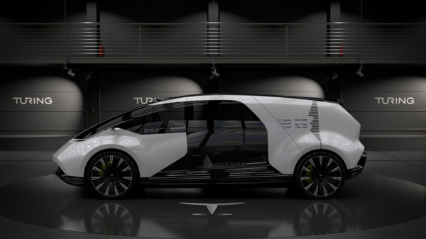 【世界初】自動運転EV開発のチューリング、画像生成AIでデザインした「完全自動運転EV」コンセプトカー公開　エンブレムにも生成系AIを活用 画像