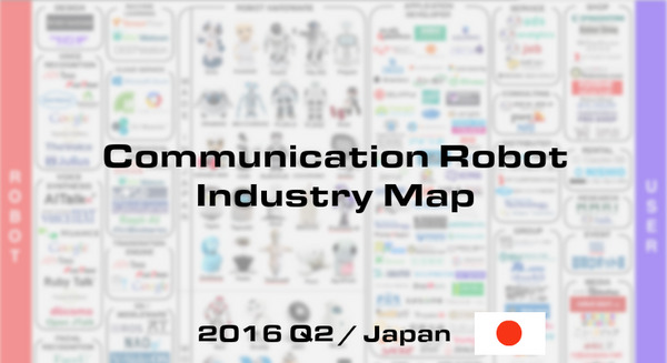 「国内コミュニケーションロボット業界マップ」2016Q2版発表～世界をリードする日本のロボット業界を全網羅～ 画像