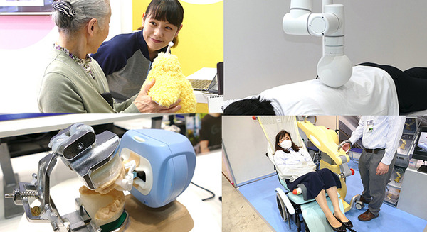 会話と抱っこで介護者負担を軽くするロボットや指圧ロボ、自動歯ブラシなど 東京ケアウィーク2023のロボット 画像