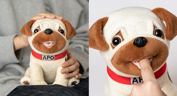 『宇宙兄弟』の愛犬パグ「アポ(APO)」が「甘噛みハムハム」になって発売!著者のアポ愛とこだわりを反映 画像