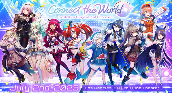 ホロライブ「hololive English」が初の全体ライブをアメリカLAで開催!チケットやライブグッズなど新情報発表 画像