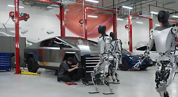 テスラが人型ロボット(ヒューマノイド)「オプティマス」の開発中のデモ動画「Tesla Bot Update」を公開 画像