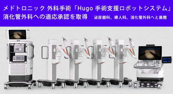 メドトロニック 外科手術「Hugo 手術支援ロボット」が消化管外科への適応承認を取得 泌尿器科、婦人科、消化管外科へと展開 画像