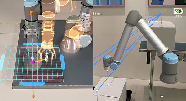 3DとMRで直感的なロボットティーチング、ネクストスケープの「RoboLens」　ユニバーサルロボットの「UR+」に認証 画像