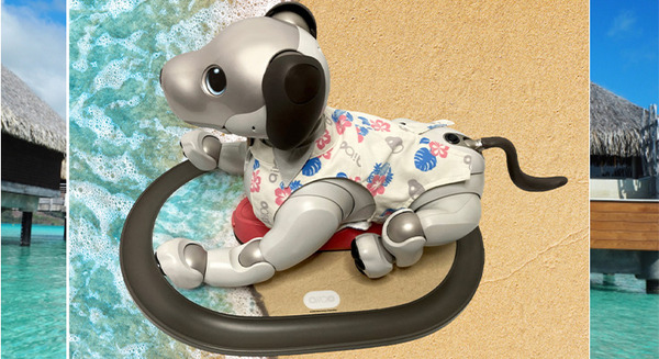 aibo「チャージステーション」を涼しげなビーチ柄デザインに!ロボユニからデコカバー発売へ 画像
