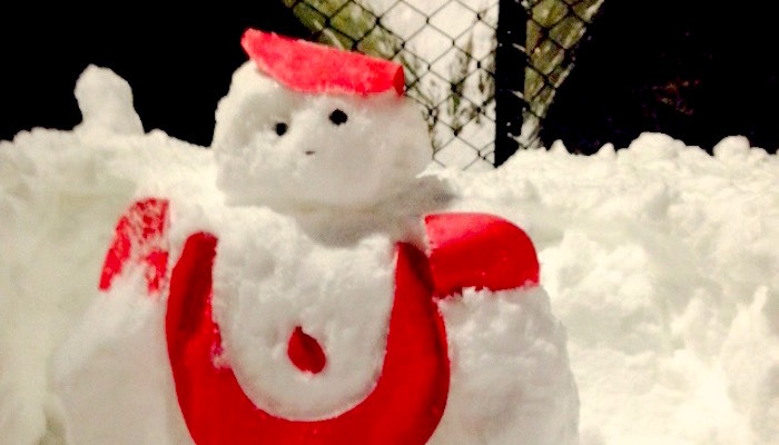 ロボットな雪だるま 画像