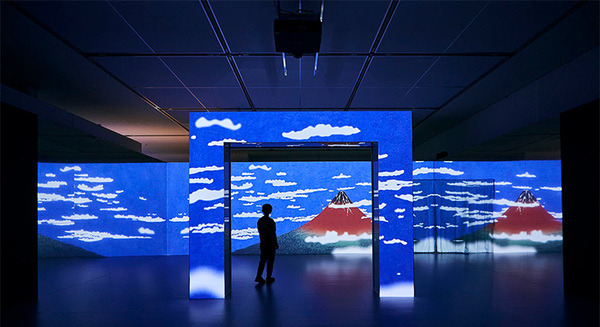 動き出す浮世絵展 NAGOYA「体感型デジタルアートミュージアム」空間体感の動画を公開！記録映像「眺」 画像