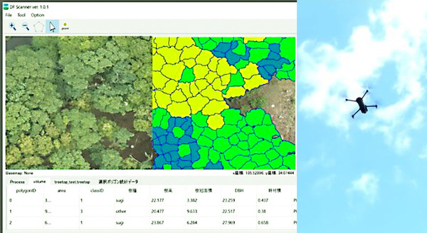 京大発スタートアップ、NTT東や所沢市とドローン撮影画像×AI解析で「ナラ枯れ」発見の実証実験　枯死樹木の放置を抑止 画像