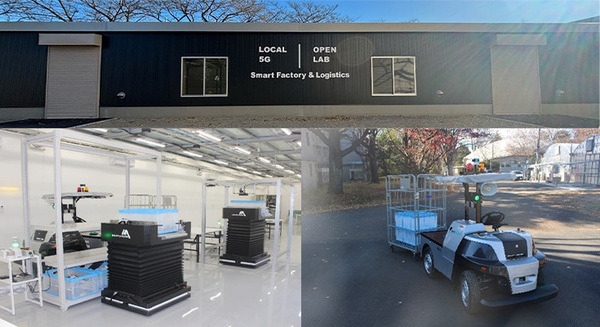 NTT東日本のラボに屋外対応型の自動搬送ソリューション「eve auto」導入　ローカル5Gスマートファクトリー＆ロジスティクスラボ 画像