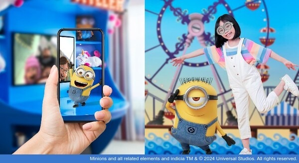 キミにもミニオンのゴーグルが!? USJとのコラボレールームにミニオンが現れるARフィルター登場　滞在のエンタメにXRを活用 画像