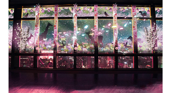 東京タワー×ネイキッドで春の夜景体験イベント開催　東京タワーメインデッキで動物や植物たちが奏でる壮大なマッピングショー 画像