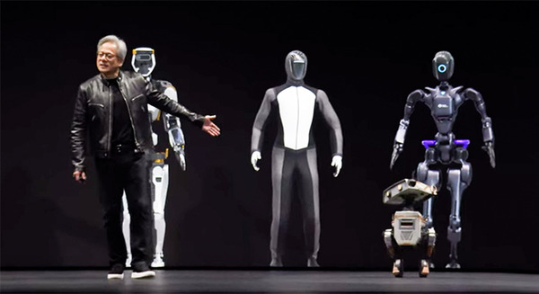 NVIDIAがヒューマノイド開発プラットフォーム提供を発表　ディズニーの二足歩行ロボットが登壇　Jetson Orinから次世代Thorへ 画像