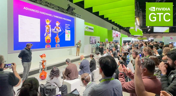 「GTC 2024」展示ホールはヒューマノイドなど次世代の情報を求めて超満員　現地の様子を写真と動画で体験 画像