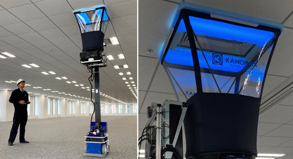 鹿島とイクシス、風量測定ロボット「Air-vo」を開発　風量測定業務の約6割削減を確認　BIMを活用して半自動化 画像