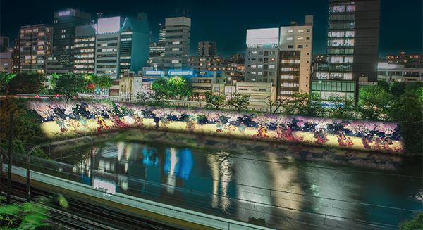 東京都主催「江戸城外濠 プロジェクションマッピング」開催　外濠の水辺再生事業で　一旗がプロデュース 画像