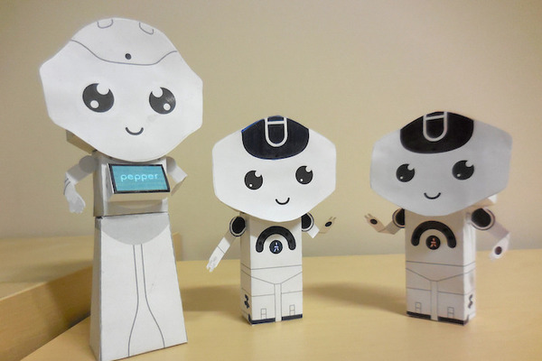 アルデバラン製「Pepper＆NAO ペーパークラフト」作ってみた #MyPaperToy 画像
