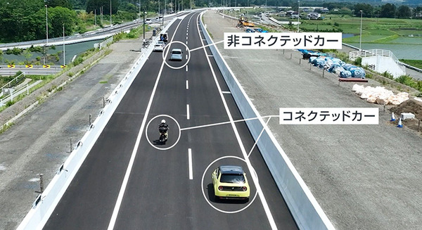 ソフトバンクとHonda　数秒先の事故を予測してクルマに通知する実証実験に成功　コネクテッドカーとV2X、デジタルツイン活用 画像
