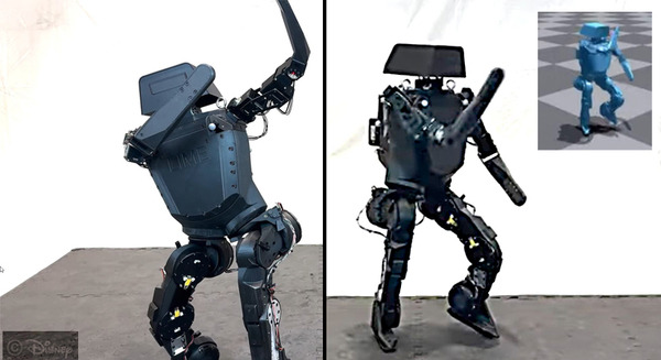 ディズニー先進のアニマトロニクス技術 ヒューマノイドロボットの「モーションデータからポリシーを学習」する動画を公開 画像