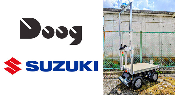 Doogとスズキが協業　協働運搬ロボット試作機「サウザークロス」を製作　スズキの電動ユニットを搭載した自動搬送ロボット 画像
