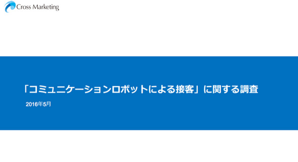 「コミュニケーションロボット」導入企業と未導入企業、期待値の隔たりが課題。クロス・マーケティング調査 画像