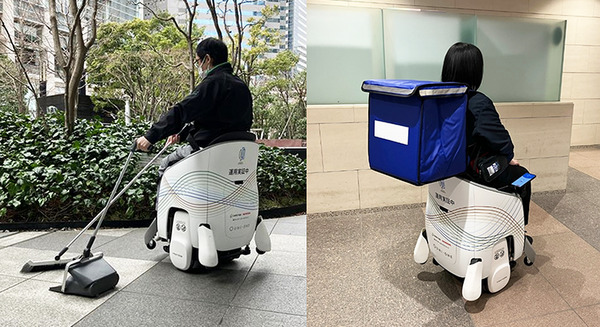 ホンダ「着座型ハンズフリーパーソナルモビリティ UNI-ONE」をビル清掃業務と配送業務に活用、実用性の検証結果を公表　日鉄興和不動産と品川インターシティ 画像