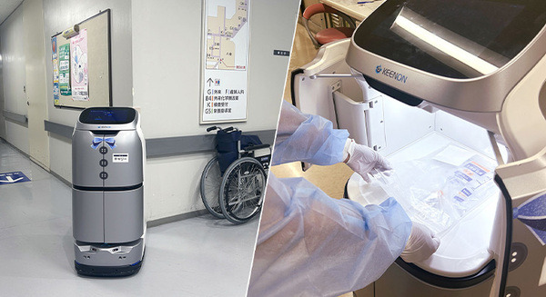 検体・薬剤運搬作業をロボットが代替　東京慈恵医大附属柏病院での実証実験結果を公表　看護スタッフの移動時間を50％削減 画像