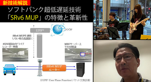 【新技術解説】ロボットや自動運転、ライブやVRにも最適な超低遅延「SRv6 MUP」が4Gにも対応　ソフトバンクが新東名高速や浜松合奏ライブで実証 画像