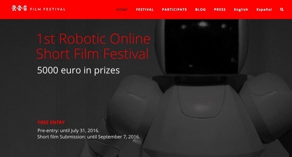 本物のロボット出演の世界初の「ロボット短編映画祭」が事前エントリーを受付開始! 画像
