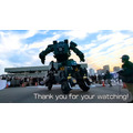 身長4.5m搭乗型ロボット「アーカックス」 ガンダムファクトリー横浜での公式動画を公開　搬入・デモ・夜間走行なども