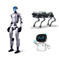 GMO AIR　ドローン展示会でヒューマノイドや四足ロボット、人命救助ドローンなど展示　VRやシミュレータ体験も
