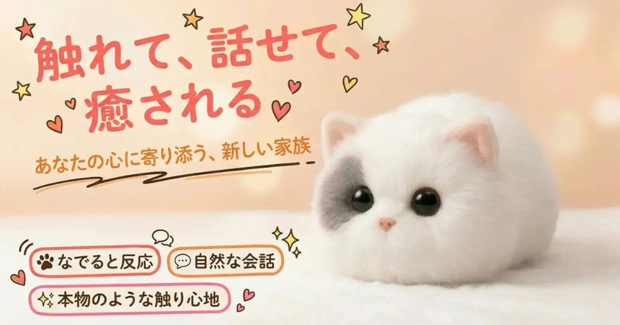 ペット禁止物件・心の癒しにも適したAIねこ型ロボット「Walulu」をMakuakeで先行販売開始 グロウスコム