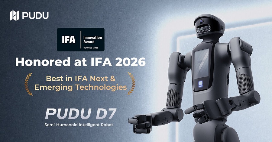 Pudu RoboticsのセミヒューマノイドD7、IFAでイノベーション賞を獲得 産業・小売・接客に対応