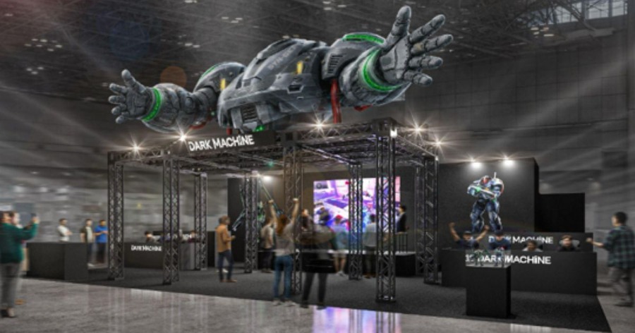 東京ゲームショウ2026にHELIOSLIVEが出展 版権キャラクターを巨大可動ロボットに『DARK MACHINE THE GAME』
