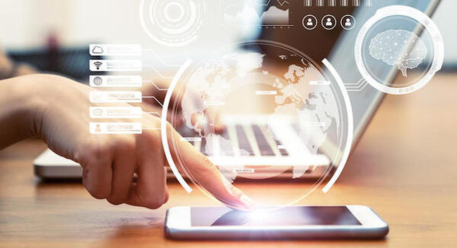 <p>Business and technology concept.</p>