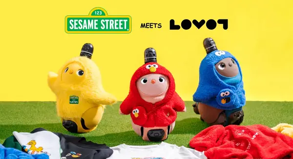 LOVOT×セサミストリート、限定アイテム発売と店舗イベントを発表