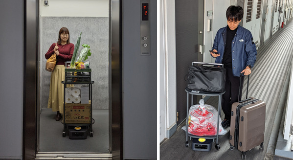 エレベーターとロボット連携でマンションの部屋まで荷物配送 三菱電機BS×Preferred Robotics×大英産業が実証