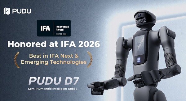 Pudu RoboticsのセミヒューマノイドD7、IFAでイノベーション賞を獲得 産業・小売・接客に対応