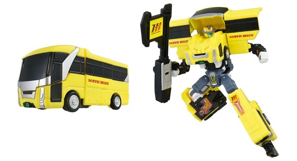 はとバスとタカラトミーがコラボ、「ジョブレイバー」から観光バスの変形合体ロボットが登場