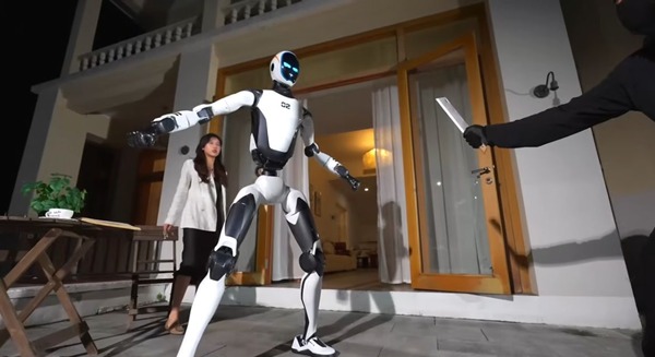 ヒューマノイドが人間を助ける守護者に？ 不審者撃退・事故救助を実演 Unitree「H2-X」デモ映像