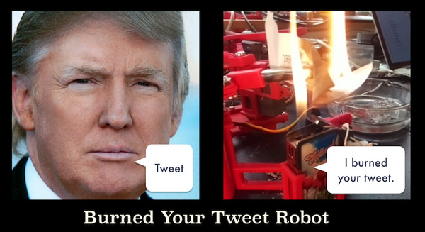 ドナルド・トランプ大統領のツイートをリアルに炎上させるロボットが誕生