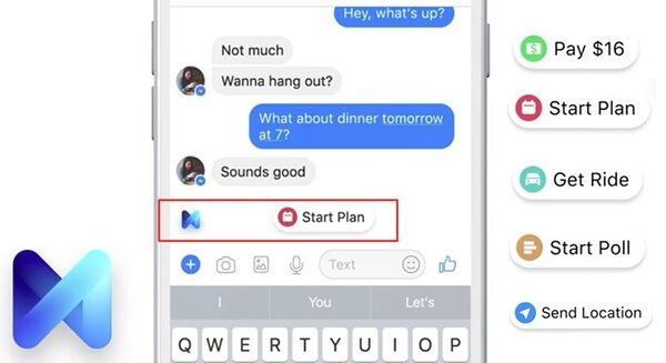 FacebookがAIアシスタント「M」を米国でリリース、Messenger内でサービスや商品、スケジュール等をチャットボットが提案