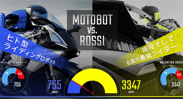 自律ライディングロボット「モトボット」とV.ロッシ選手はどっちが速い!? ヤマハがモーターショーで知能化バイク「MOTOROiD」や「MOTOBOT 2」を出展！特設サイトも開設