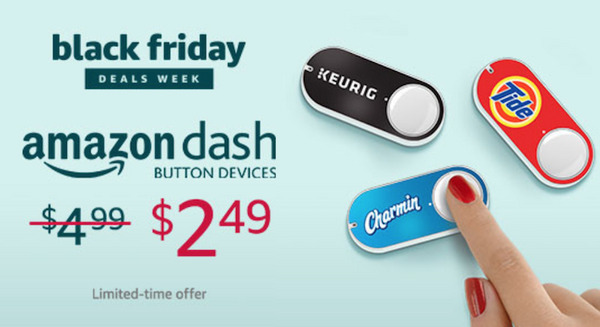 【ブラックフライデー】「Amazon Dash Button」が半額値下げで2.5ドルに