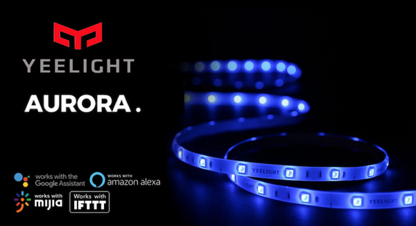 1,600万色に光るスマートLEDテープライト「Yeelight Aurora」がクラウドファンディング中